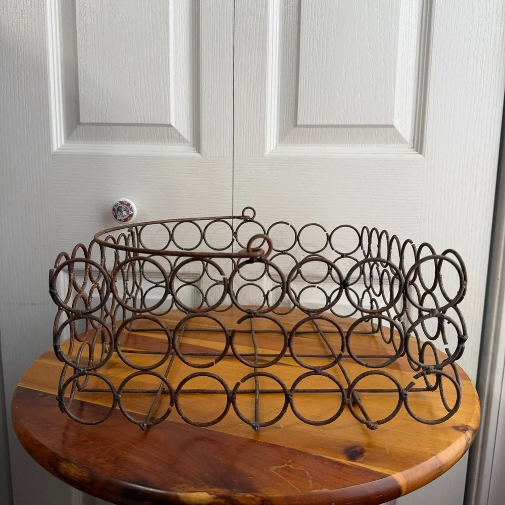 Metal‎ square basket with handle storage decor